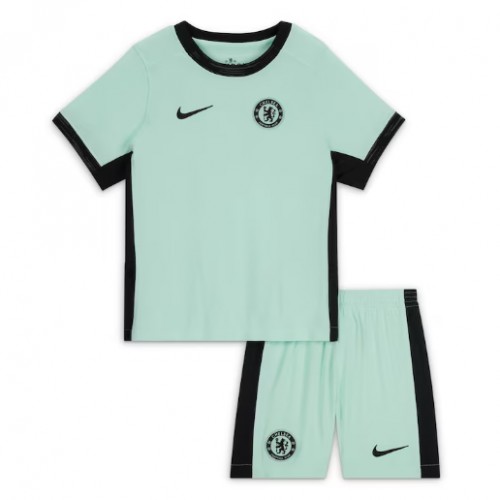 Maillot de foot Chelsea Troisième enfant 2023-24 Manches Courte (+ pantalon court)